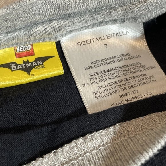 LEGO BATMAN BOYS SZ 8 IN YOUR FACE JOKER Licensed Short Sleeve Retro Cotton Tee - Picture 3 of 6